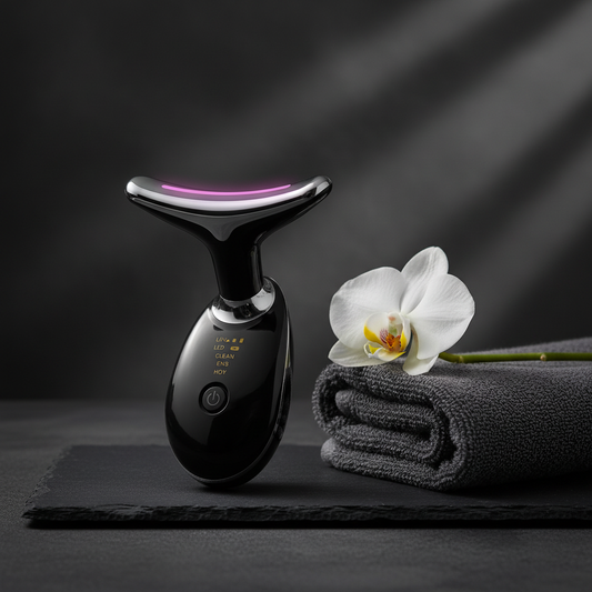 Black face massager editorial lifestyle